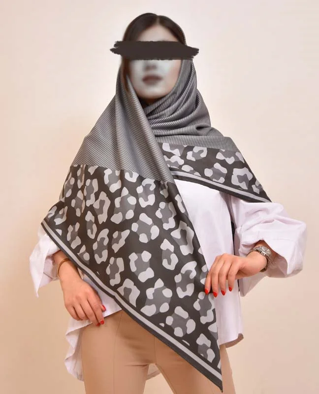 روسری طرح پلنگی کد sc-1003